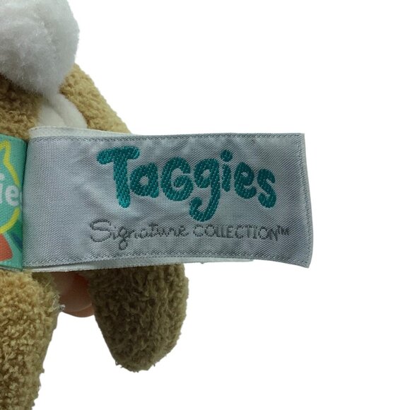 Taggies Mary Meyer Harmony Bunny Plush Baby Rattle Teether 5.5” Tags Signature - Picture 3 of 9